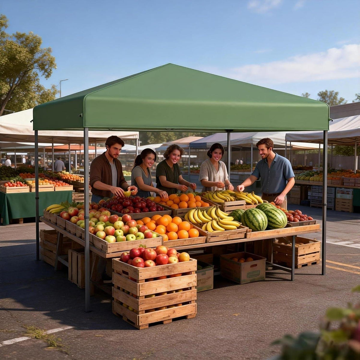 3x3m Pop Up Pavillon – Wasserdicht & Stabil für Garten & Camping