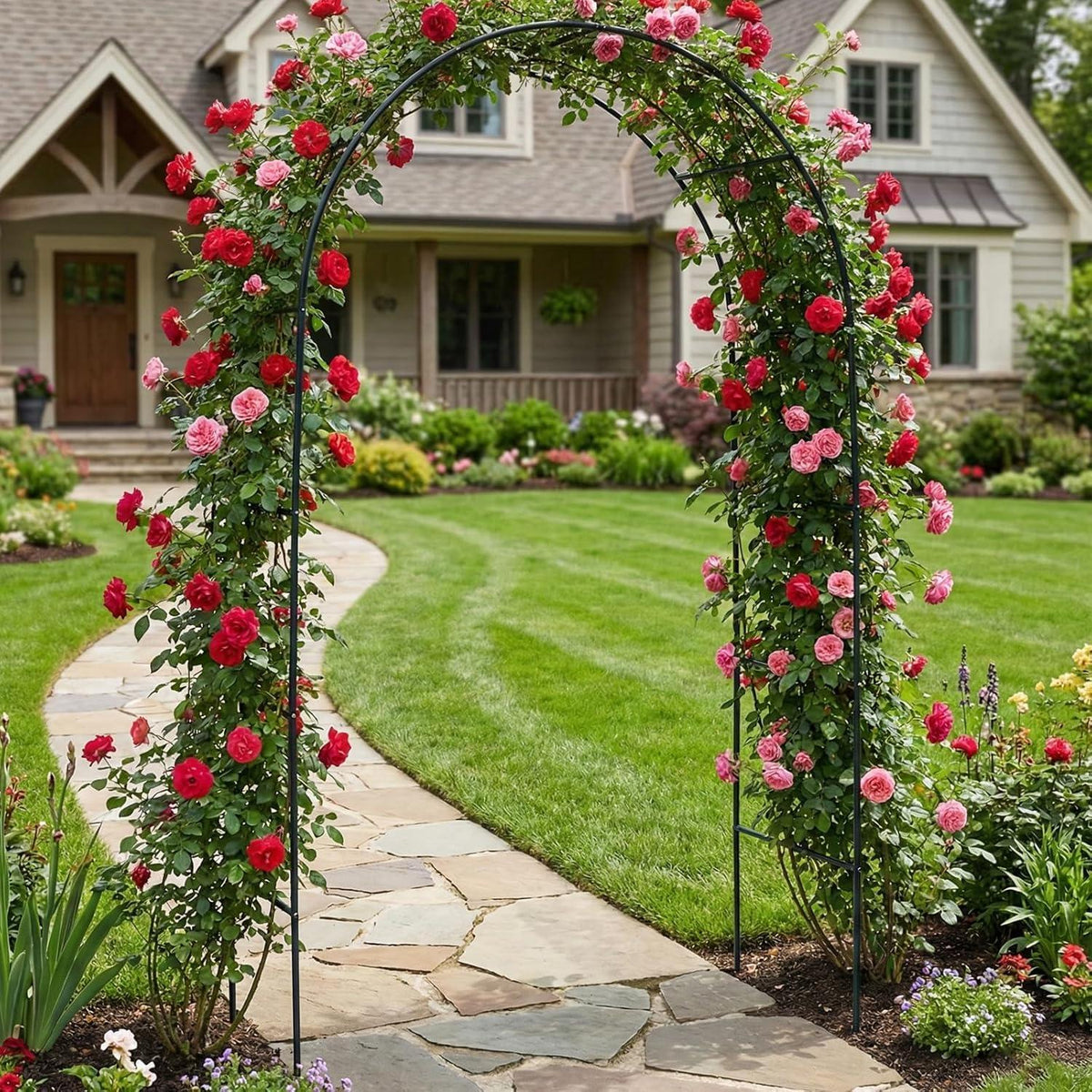 Rosenbogen Metall Garten – Rankhilfe für Rosen & Kletterpflanzen