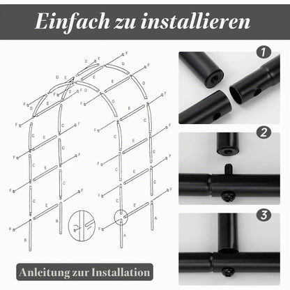 Rosenbogen Metall Garten – Rankhilfe für Rosen & Kletterpflanzen