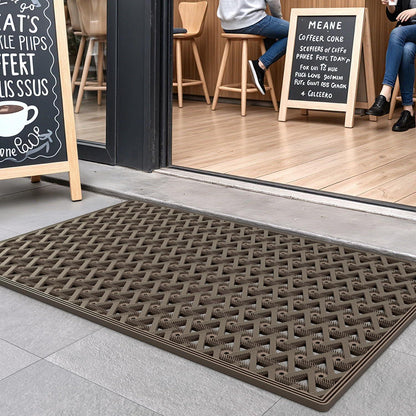 Fußmatte Outdoor Braun 81x122 cm – Rutschfest & Wasserabweisend