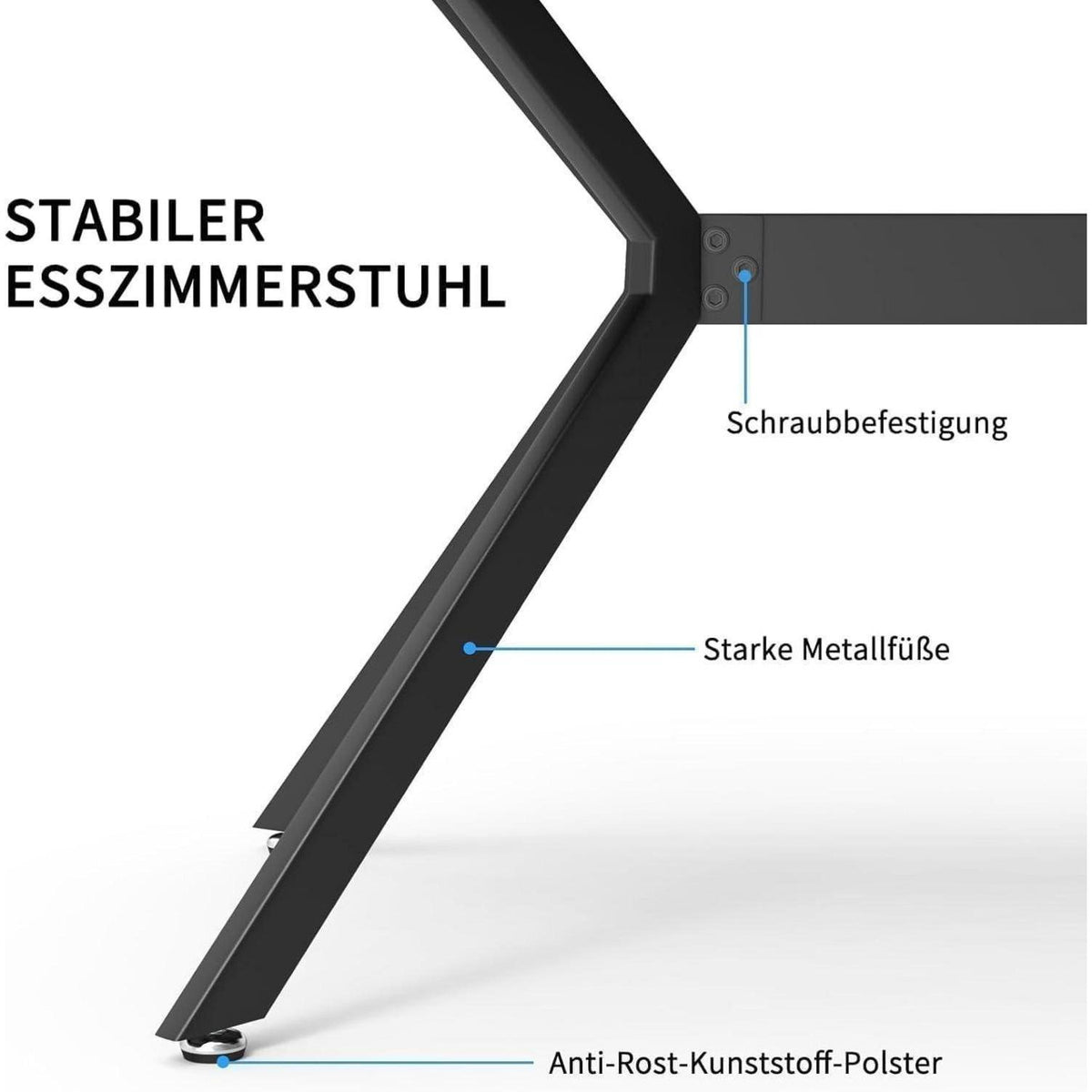 Esszimmergruppe mit Esstisch (140x80cm) & 6 Stühlen – Modern & Komfortabel