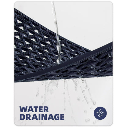 Fußmatte Blau 81x122 cm – Robust & Drainage für Draußen