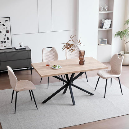 4-teiliges Esszimmerstuhl-Set Beige – Polsterstühle für Küche & Wohnzimmer