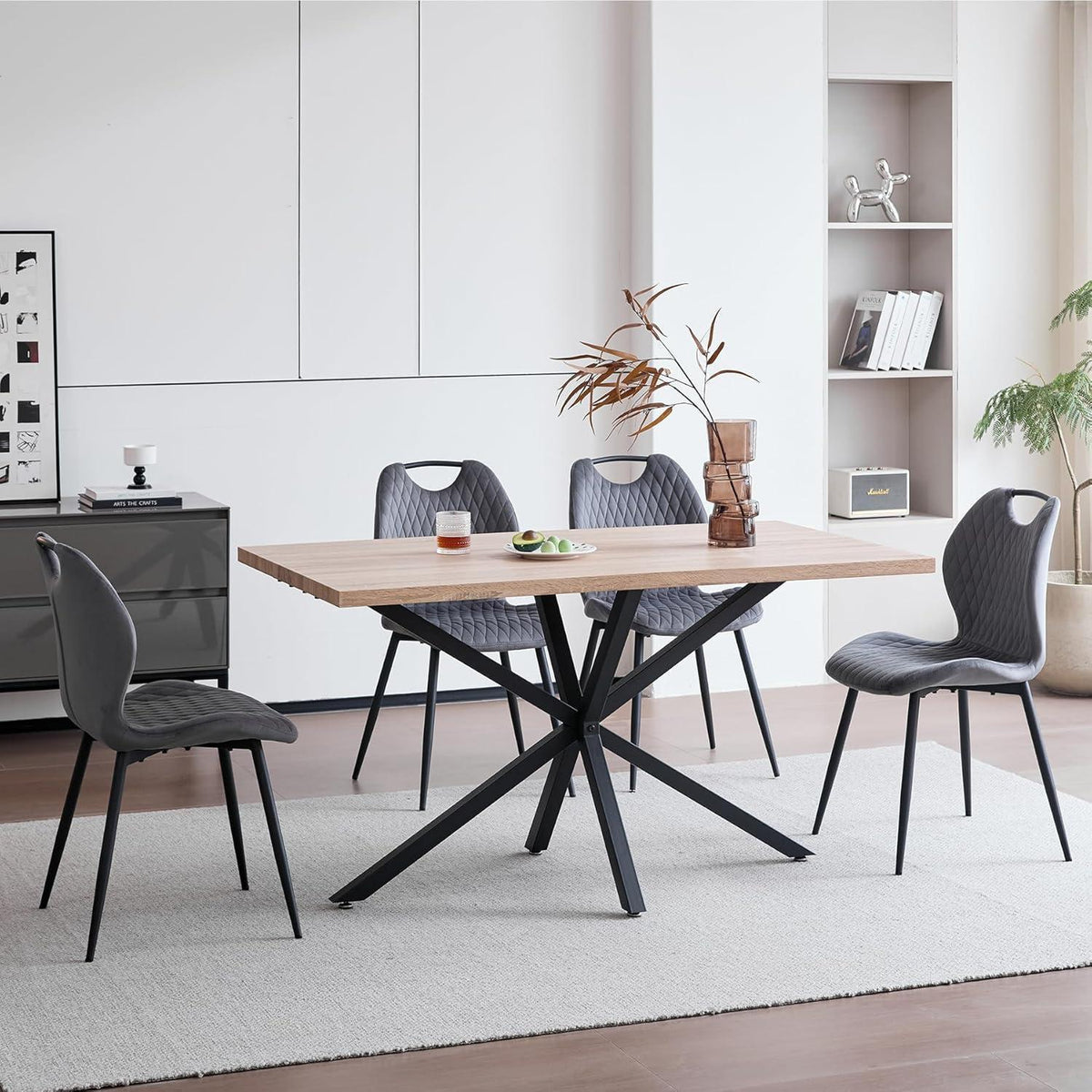 6 Esszimmerstühle Grau – Polsterstühle für Küche & Wohnzimmer