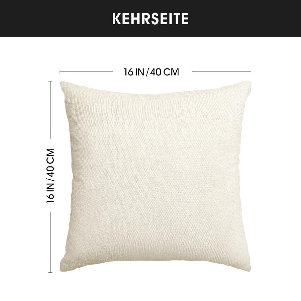 Beige Gänseblümchen Kissenbezüge 2er Set 40x40 cm Plüsch