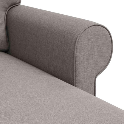 Ecksofa L-Form Wohnzimmer Taupe 160 cm – Modern & Komfortabel