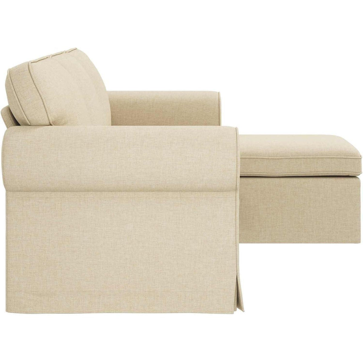 Ecksofa L-Form Creme 160 cm – Modernes Wohnzimmer Sofa