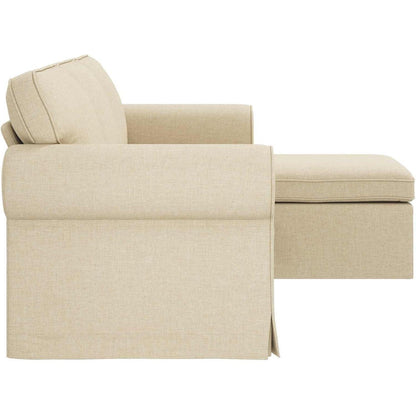 Ecksofa L-Form Creme 160 cm – Modernes Wohnzimmer Sofa