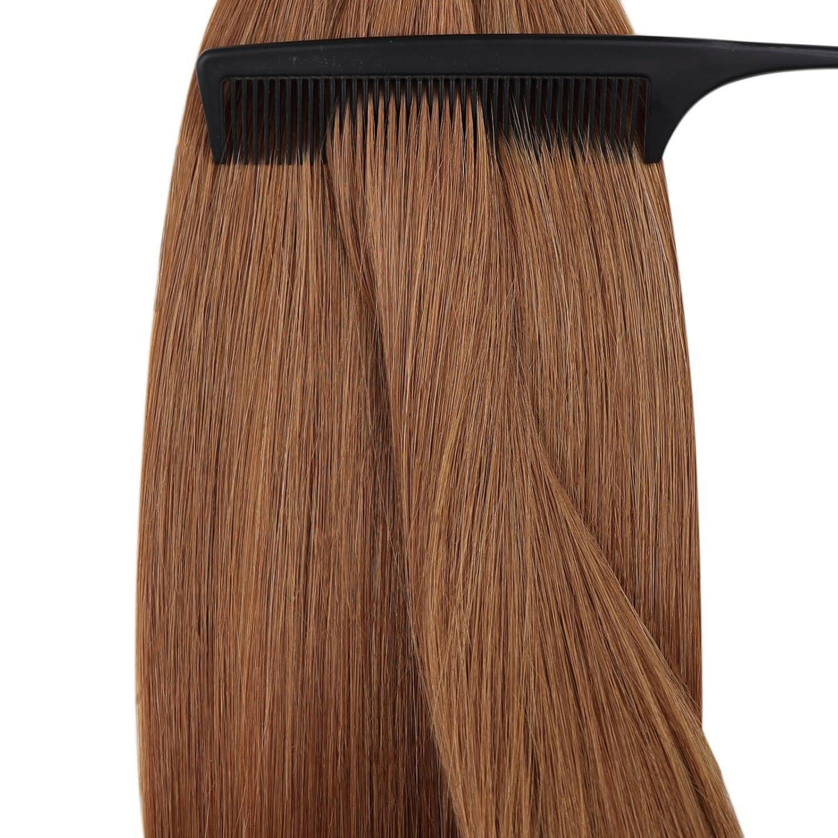 Kupfer Nano Ring Extensions Echthaar 55cm – Remy Haarverlängerung
