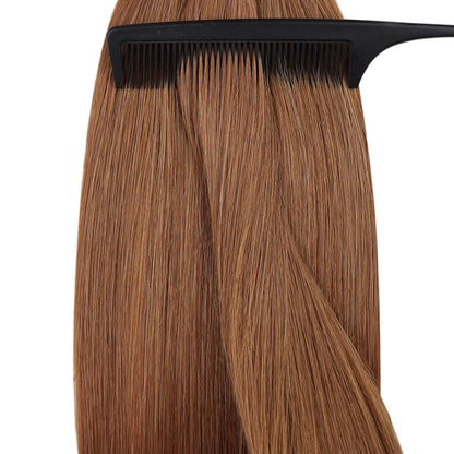 Kupfer Nano Ring Extensions Echthaar 55cm – Remy Haarverlängerung