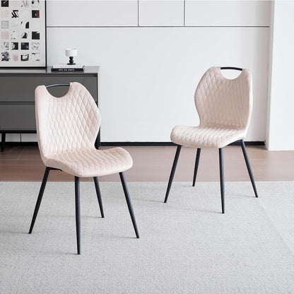 Esszimmer-Set 140cm | Quadratischer Tisch + 4 Leinenstühle