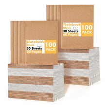 Blanko Notizbuch A5 – 100er Set für Schule & Büro