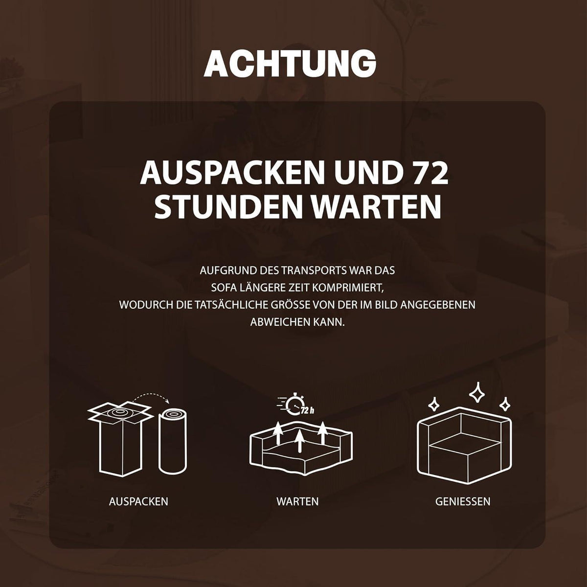 Schlafsofa 2-Sitzer Cordstoff – Ausziehbbares Bett mit Verstelllehne