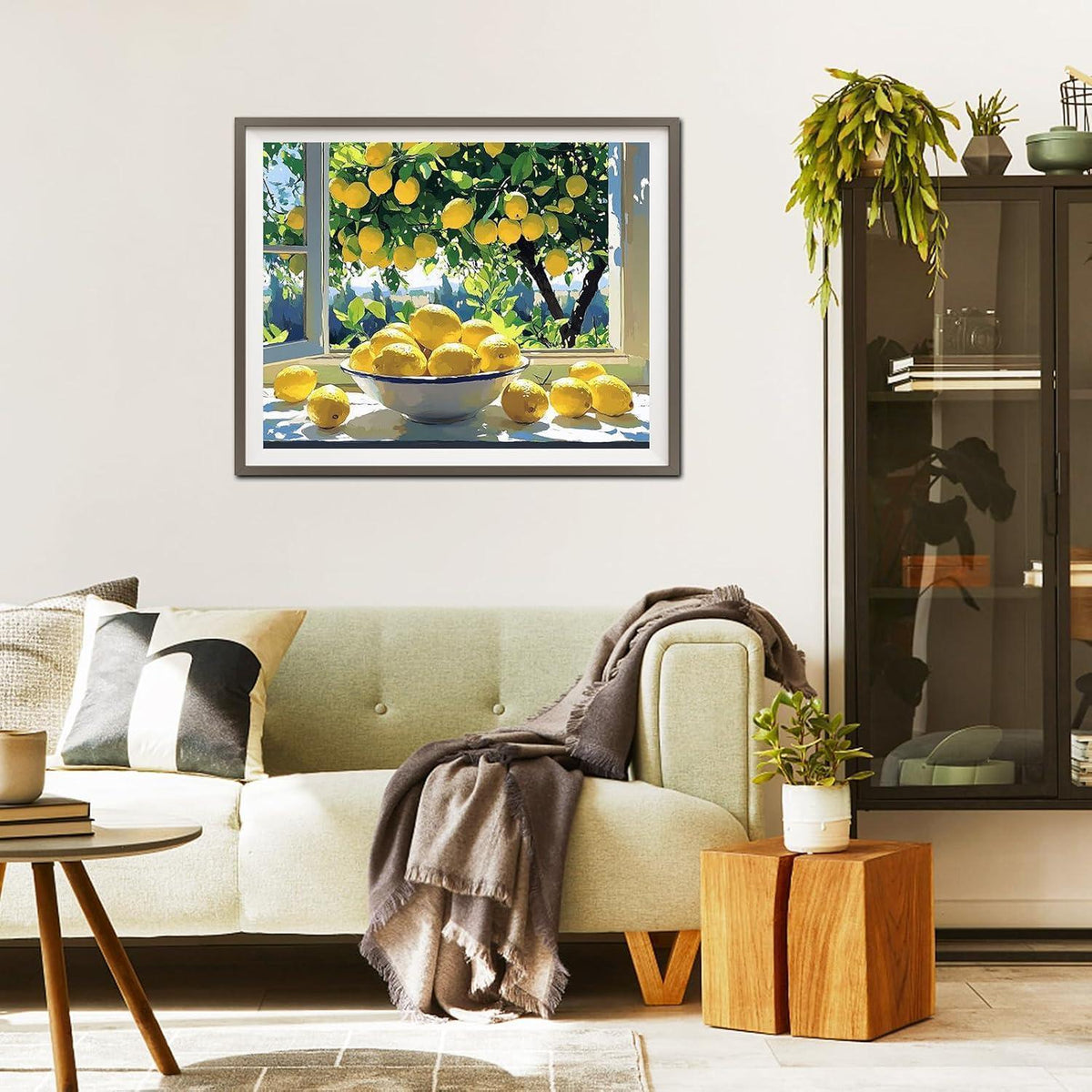 Malen nach Zahlen Zitrone 40x50cm – DIY Ölgemälde Set