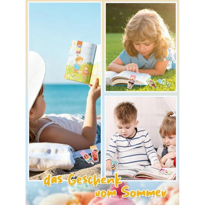 Magnetische Lesezeichen Kinder – Eis & Sommer Motive 9er Set