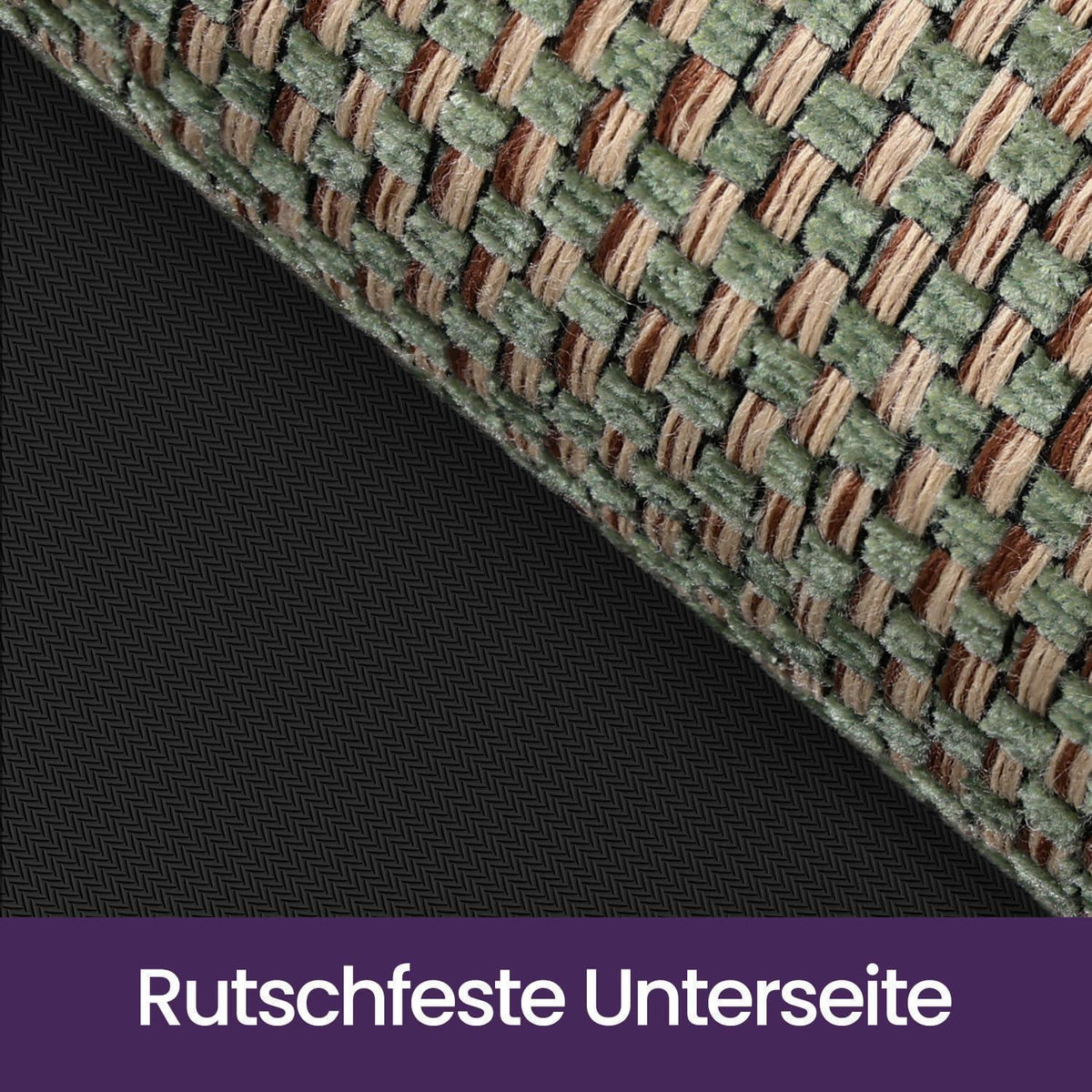 Fußmatte Innen Grün 120 x 180 cm – Rutschfest & Saugstark