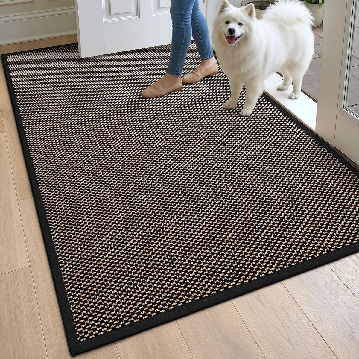Fußmatte Innen Schwarz 120 x 180 cm – Rutschfest & Saugstark