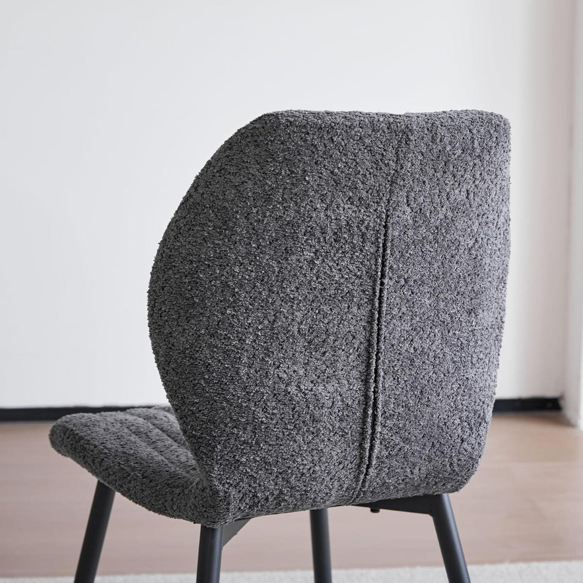 8er Set Esszimmerstühle Modern Schwarz Streifenmuster