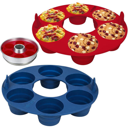 Silikon Muffinbackform Set | 2er Pack | Camping & Ofenfest
