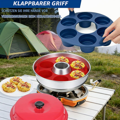 Silikon Muffinbackform Set | 2er Pack | Camping & Ofenfest
