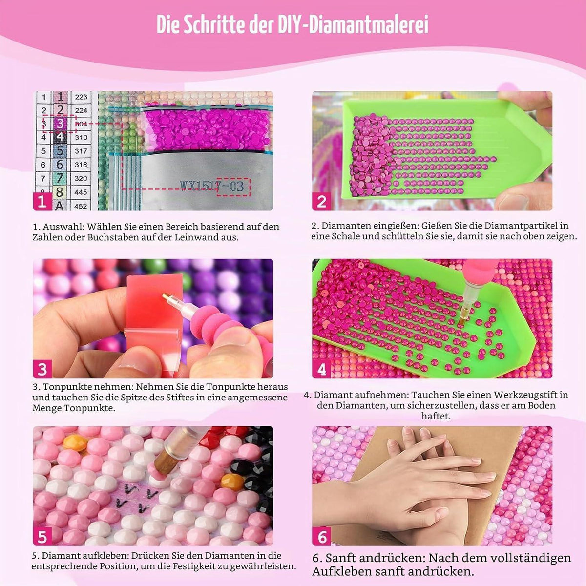 5D Diamantmalerei Japanische Frau Kirschblüten Vollbild