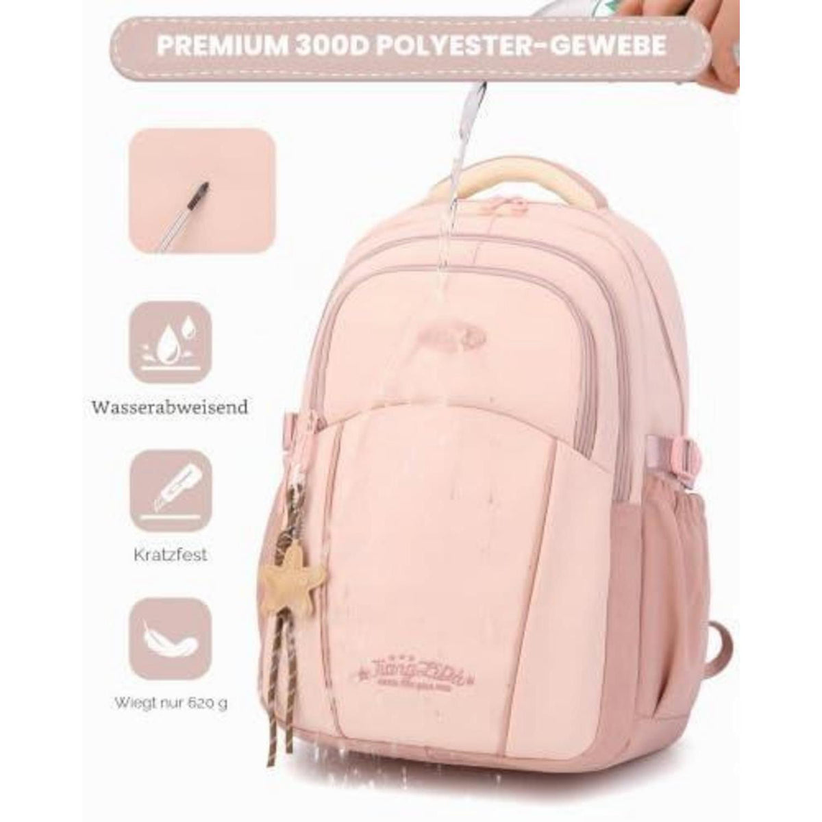 Schulrucksack Mädchen Teenager Rosa – Robust & Bequem