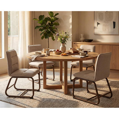 Esszimmerstühle Set 4er – Moderne Polsterstühle mit Metallgestell