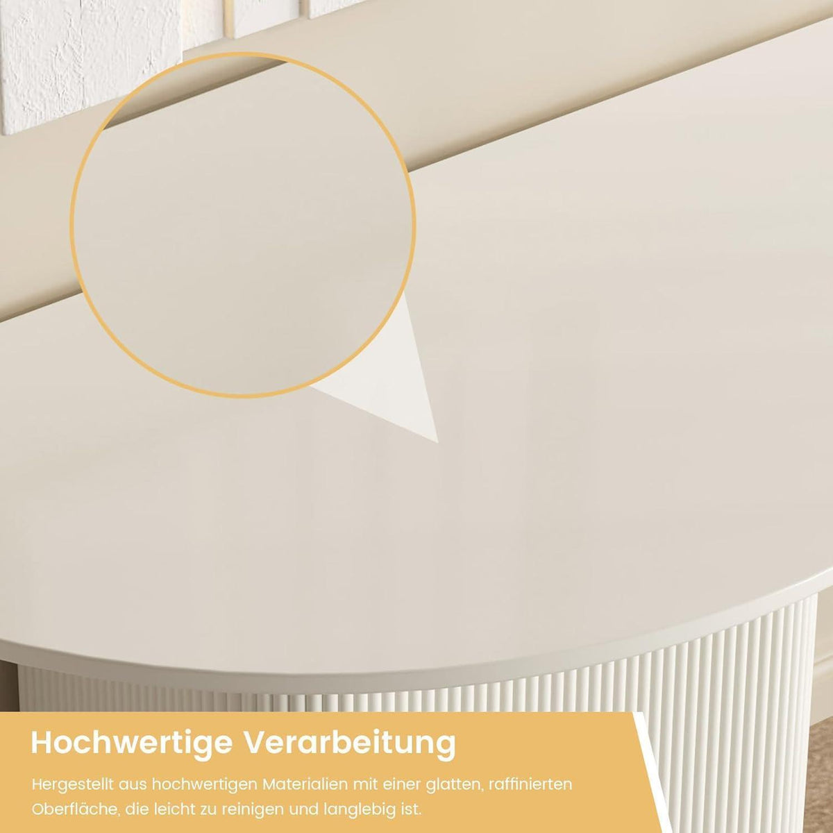 Halbrunder Esstisch Modern – Platzsparend für Küche & Esszimmer