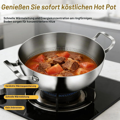 Titan Schmorpfanne 30cm mit Deckel – Antihaftbeschichtung & Doppelgriff
