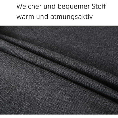 Mingone Ohrensessel Leinen – Bequemer Loungesessel Dunkelgrau