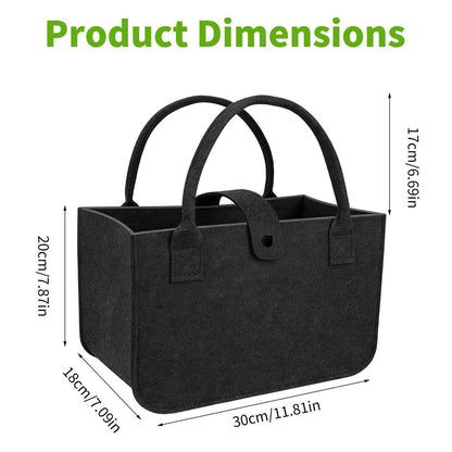 2er-Set Filztaschen Shopper – Robust & Faltbar für Einkauf & Mehr