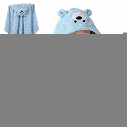 Kapuze Babyhandtuch Fleece, Kuschelig & Saugstark, Blau