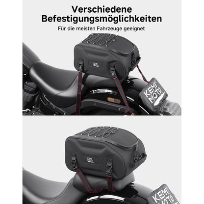 Motorrad Hecktasche 13L Wasserdicht mit Regenhülle