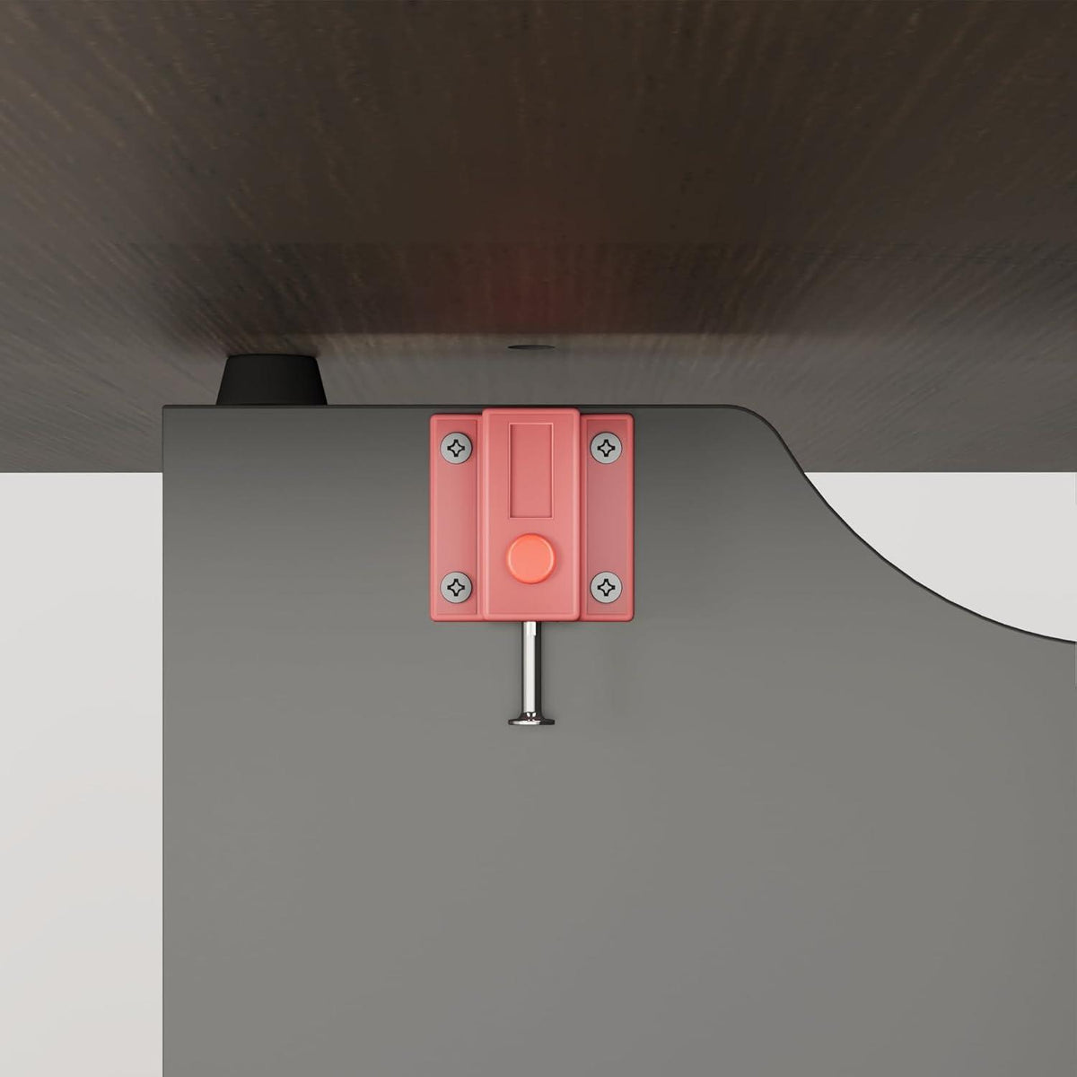 Klappbarer Esstisch mit Stauraum & Rollen – Grau 120x60cm