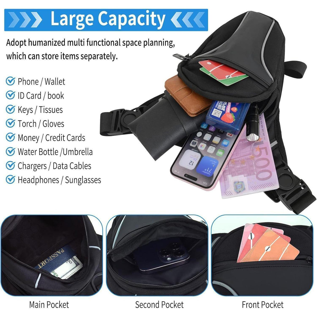 Taktische Motorrad Beintasche Wasserdicht Multifunktionale Hüfttasche