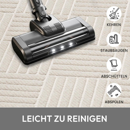 Schmutzfangmatte Creme 43x75 cm – Waschbare Fußmatte für Innen & Außen