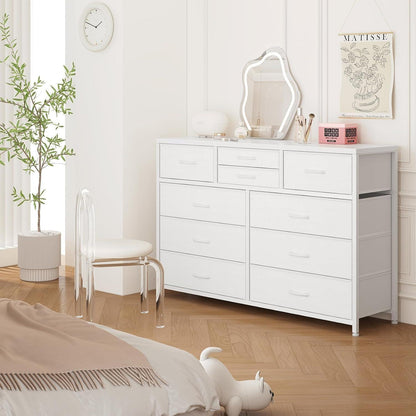 Kommode mit 10 Schubladen – Stoffaufbewahrung für Schlafzimmer