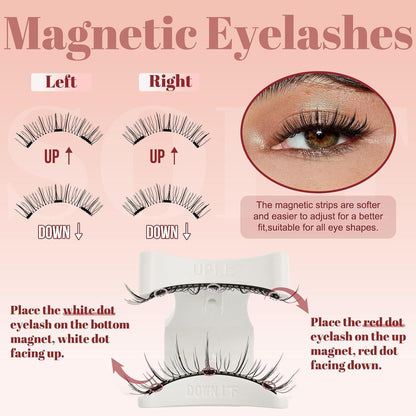 Magnetische Wimpern ohne Kleber – Natürlicher Look & Applikator