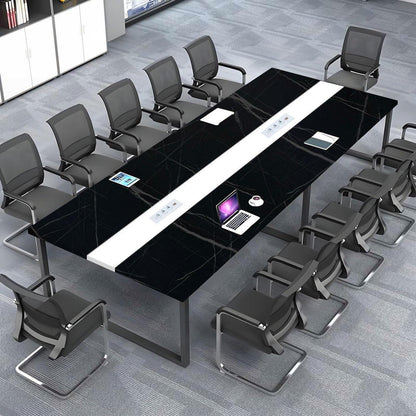 Konferenztisch L1 400cm mit Kabeldurchführung – Modern & Stabil