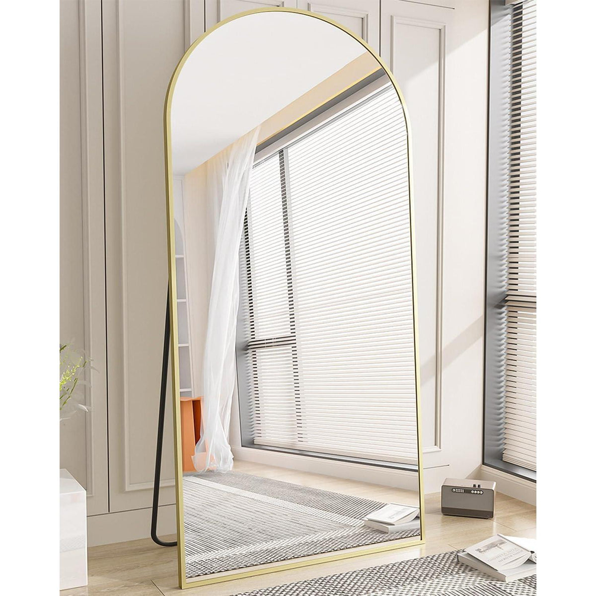 Großer Ganzkörperspiegel 180x67 cm – Stand- & Wandspiegel Gold