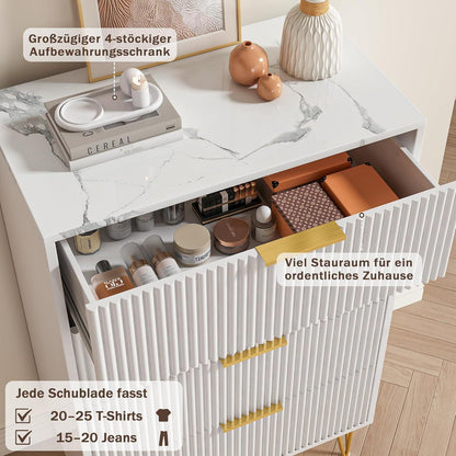 Moderne Kommode mit 4 Schubladen | Schlafzimmer & Wohnzimmer