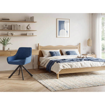 Drehbarer Esszimmerstuhl Set Dunkelblau – Modern & Komfortabel