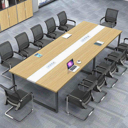 Konferenztisch groß mit Kabeldurchführung – Modern & Stabil