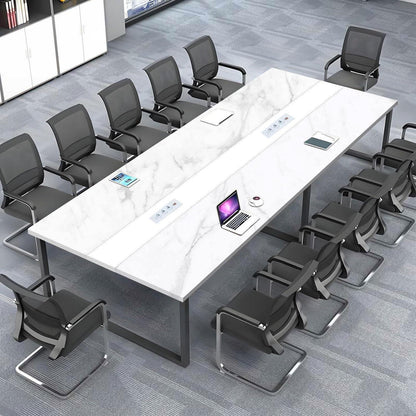 Konferenztisch 240x80cm mit Kabeldurchführung – Modern & Stabil