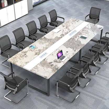 Konferenztisch H1 360x100cm – Modern, Kabeldurchführung & Stabil