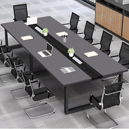 Konferenztisch 240x100cm mit Kabeldurchführung – Modern & Stabil
