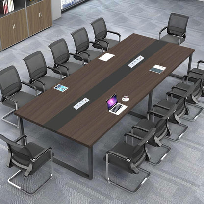 Konferenztisch 240x100cm mit Kabeldurchführung – Modern & Stabil