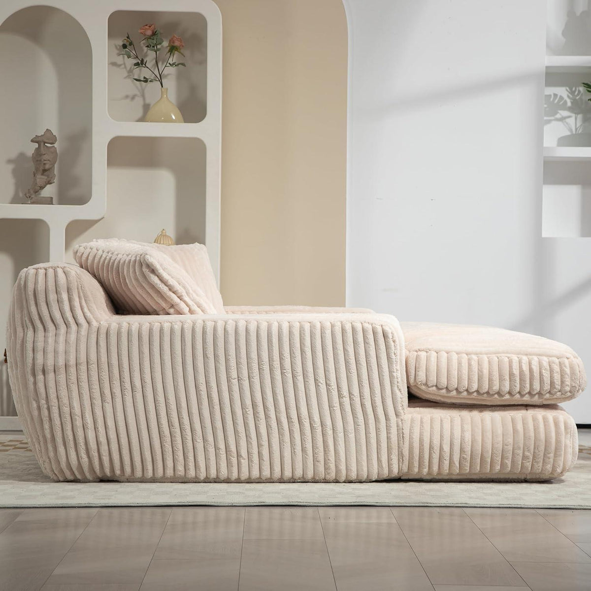 Boneless Cord Schlafsofa – Bequemes Bodensofa für Wohnzimmer