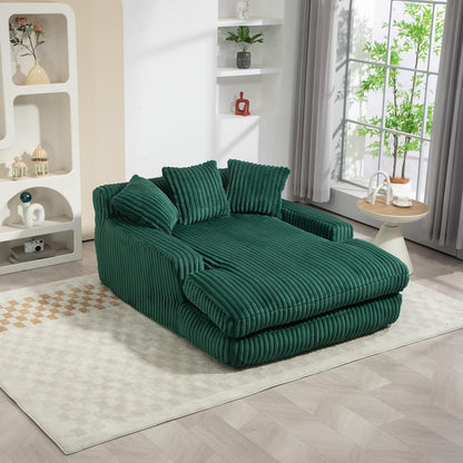 Boneless Couch: Bequemes Cord-Schlafsofa in Grün