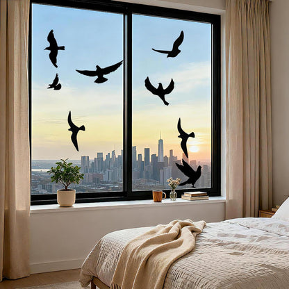 Vogelaufkleber Fenster – 22er Set Vogelschutz & Deko